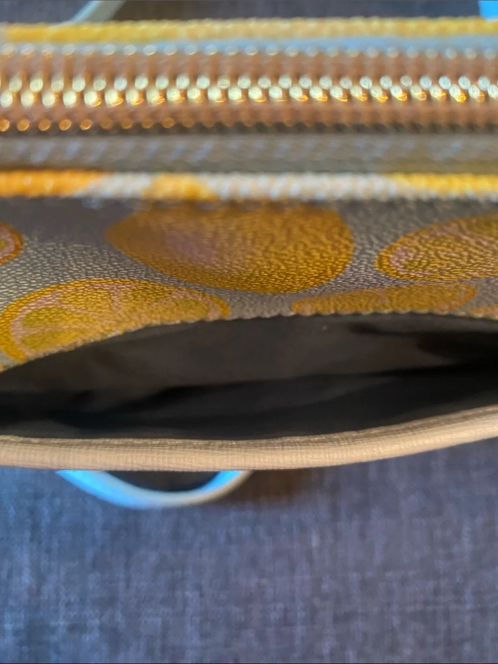 Dooney & Bourke Light Blue Lemon Small Crossbody Bag - 9